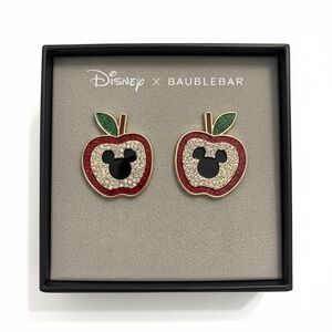 BaubleBar Red and Green Apple Earrings